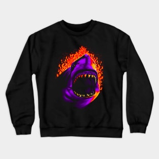 Fire shark Crewneck Sweatshirt